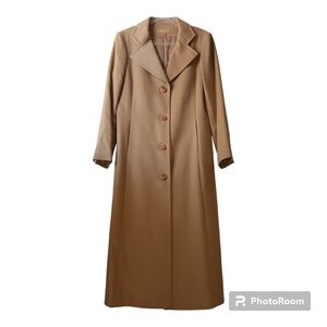 Katherine Kelly Coat Women's 12 100% Cashmere Long Single Breasted Luxer…